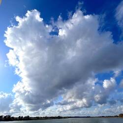 A great cloudscape as we head east... some cumulo-nimbus
