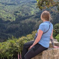 Blick auf die Berge vom Montserrate