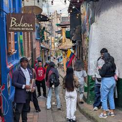 Ein Gässchen am Geburtsort Bogotas