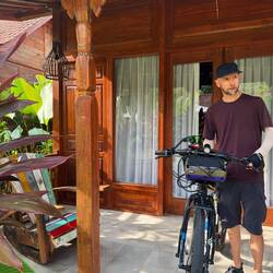 Heading off from our room.