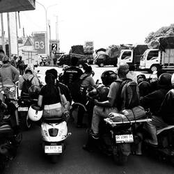 Quadrophenia. Moto Grand Prix ferry queue.