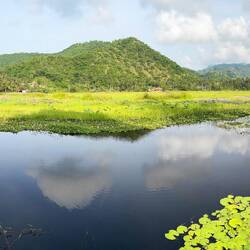 The lake at Bhalance Retreat