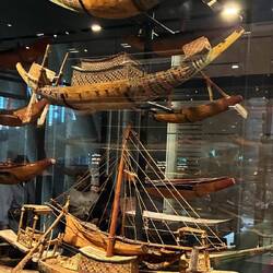 Solar boats for boarding to the afterlife.