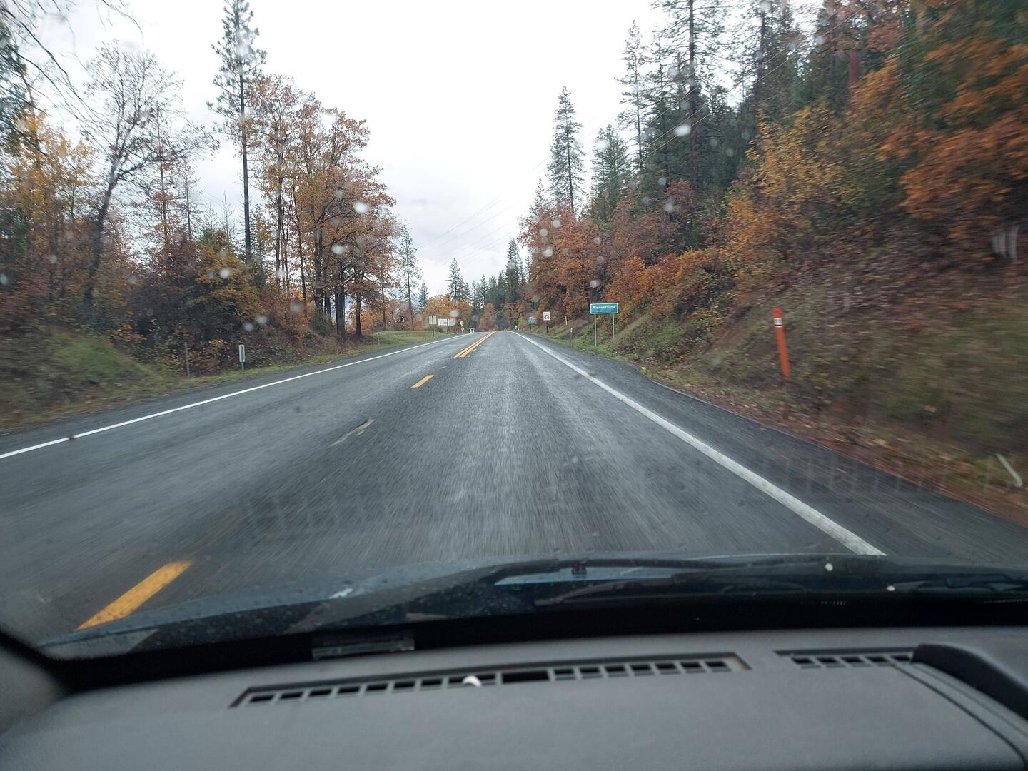 Bei Abfahrt aus Redding noch erträglich.