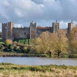 Framlingham Mere; view of Framlingham Castle