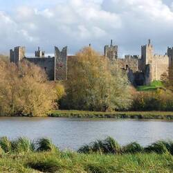 Framlingham Mere; view of Framlingham Castle