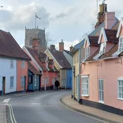 View along one of the streets