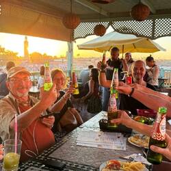 Abendessen in einem anderen Rooftop Restaurant