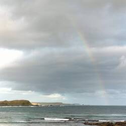 Welkom met een regenboog