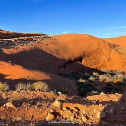 Auf dem Rückweg steht die Sonne schon sehr tief