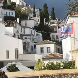 View up from balcony