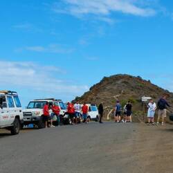 nun ja - man hätte auch mit dem Auto den Bergrücken erreichen können.