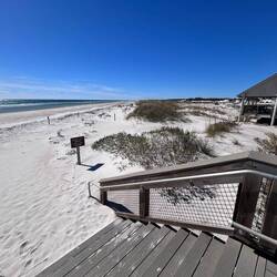 A lovely beach out on St. Georges Island, and great public infrastructure - shelter, BBQs etc