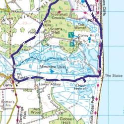 The route; an excellent walk