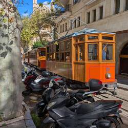 Alte Eisenbahn, die Palma mit Soller verbindet