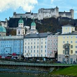 Fortress Hohensalzburg above St Peter's monastery