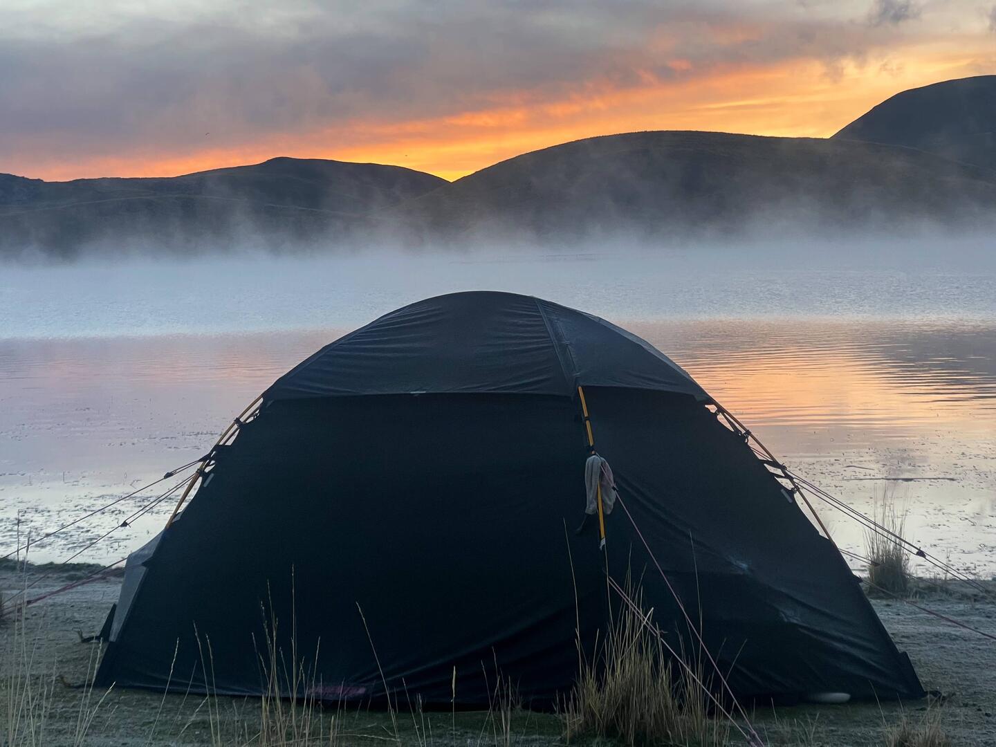 Sunrise over the lake