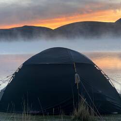 Sunrise over the lake