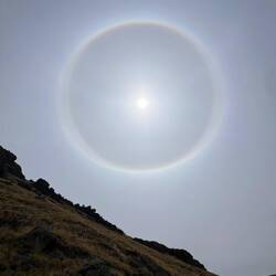 A sun halo