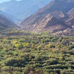 Weiter geht's mit tollen Landschaftszügen, fruchtbaren Oasentälern ...