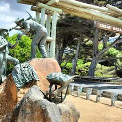 Hier begint de Great Ocean Road officieel