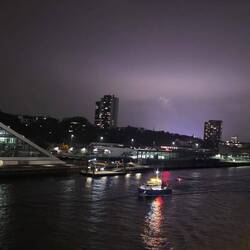 Blick zurück nach Hamburg