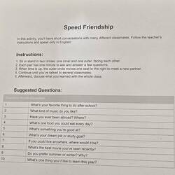 Pari... dijaki so se sporazumevali med seboj... po 2 min so spremenili par