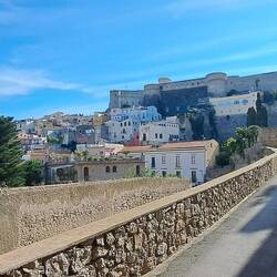 La torre della cattedrale a sinistra