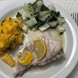 .... served with Bok Choy