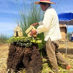 A model of the island construction