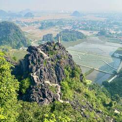 Ausschau vom Aussichtspunkt zum Aussichtspunkt