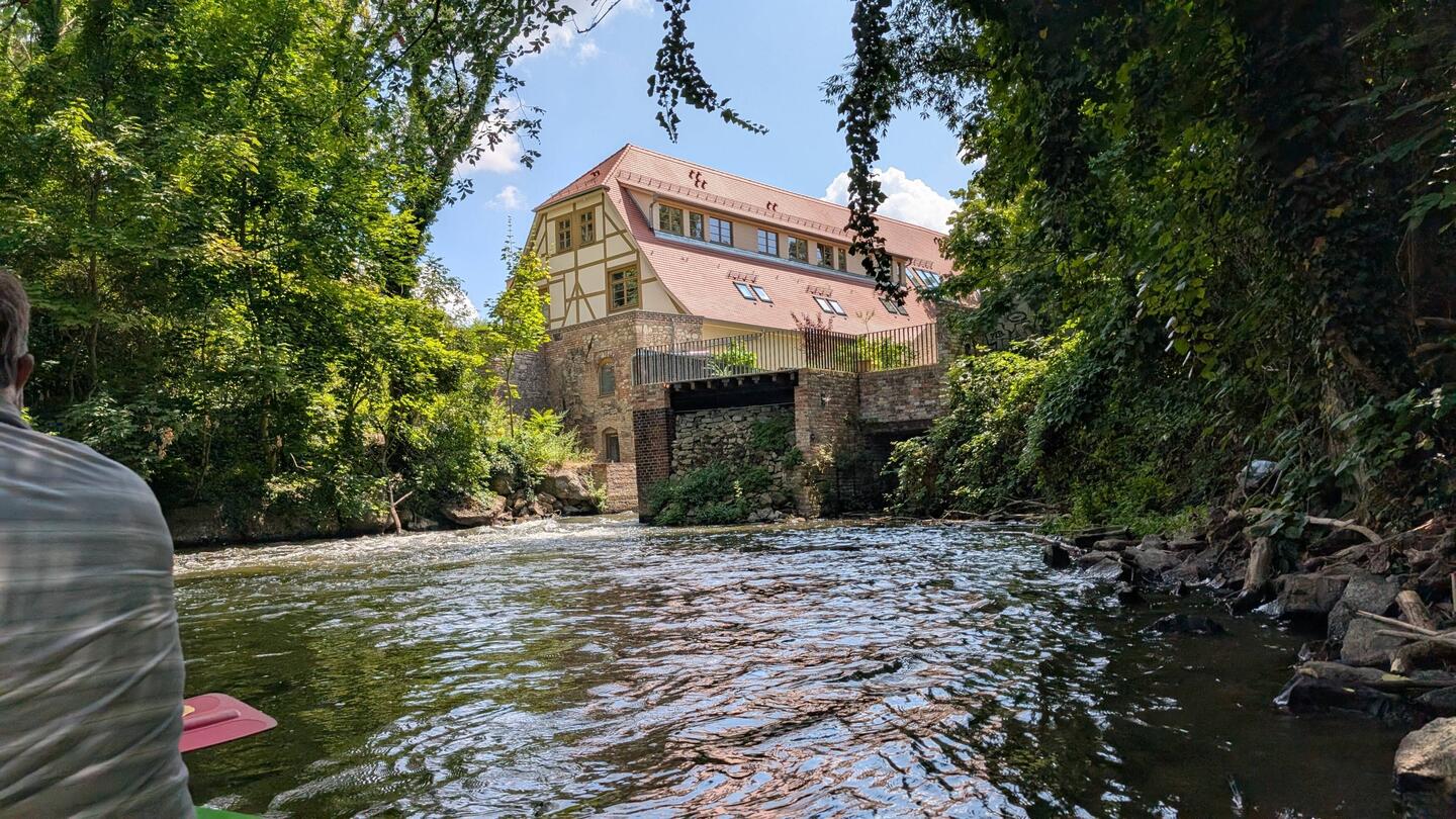 die frisch sanierte Neumühle....