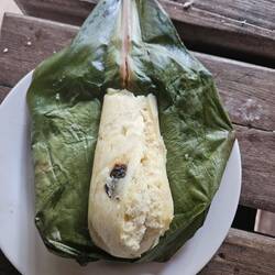 Quimbolito, süßes, fluffiges Brot