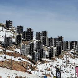 Modellprojekt. Solar im Schnee.