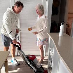 The cleaning person ....