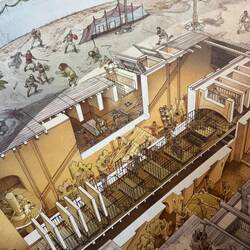 Hier ein Schmitt durch die Ebenen und Katakomben. Unterhalb der "Spielfläche" lag eine eigene Welt.