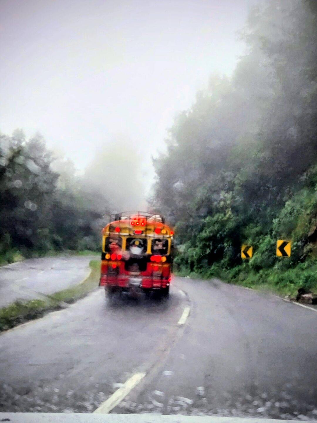 Das Wetter war bei der Fahrt nicht das beste