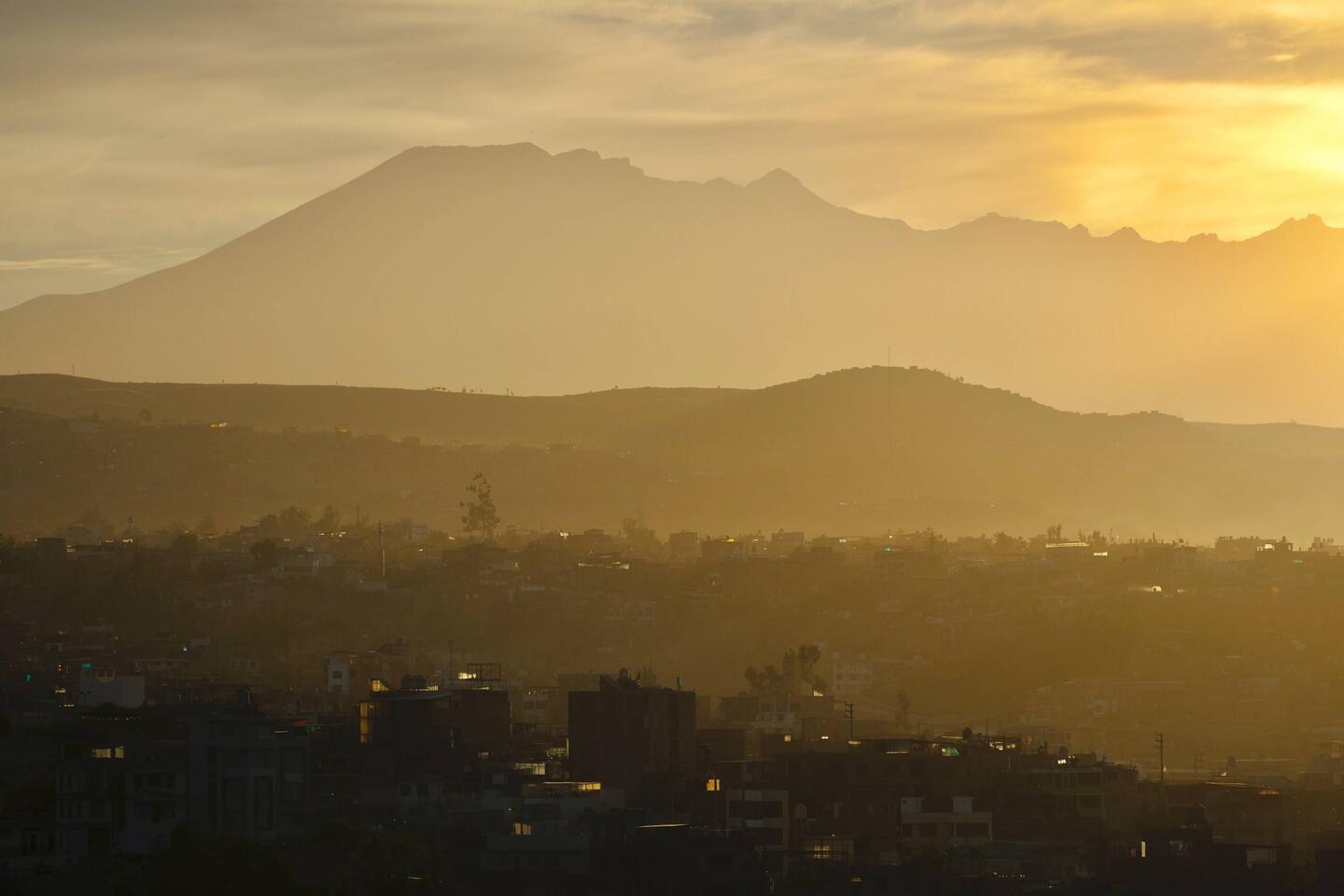 Pichu Pichu bei Sonnenaufgang