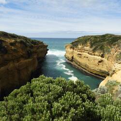 The Loch Ard ship was wrecked off here - hence the name