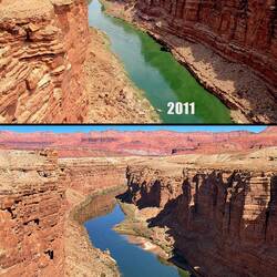 Kleiner Vergleich der Wasserstände