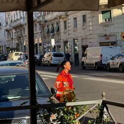 In Rom sind selbst die systemrelevanten Recycling Beauftragten auf's Feinste gestylt.