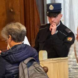 ...die letzte Ruhestätte von Papst Franziskus (gestorben Ostermontag 2025). Bewacht...