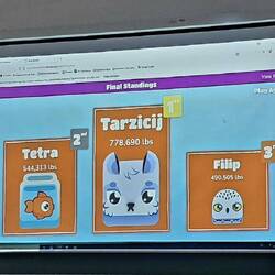 Igra z app, kjer so se učili različne načine priprave hrane