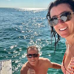 Morning dip! You dip, I dip ... we dip!