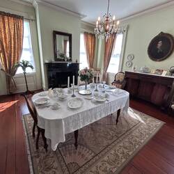 The dining room