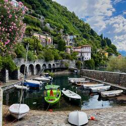 The old port — Cannero Riviera, Italy.