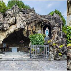 The replica of the Grotto of Lourdes — Cannero Riviera, Italy.