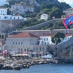 Greek and Hydra flags