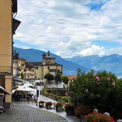 On our way to Piazza King Victor Emmanuel III — Cannobio, Italy.