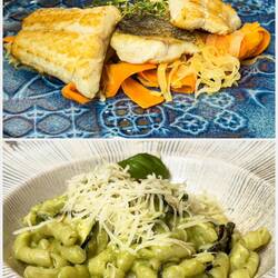 Delicious fish and pasta lunch at Antica Stallera — Cannobio, Italy